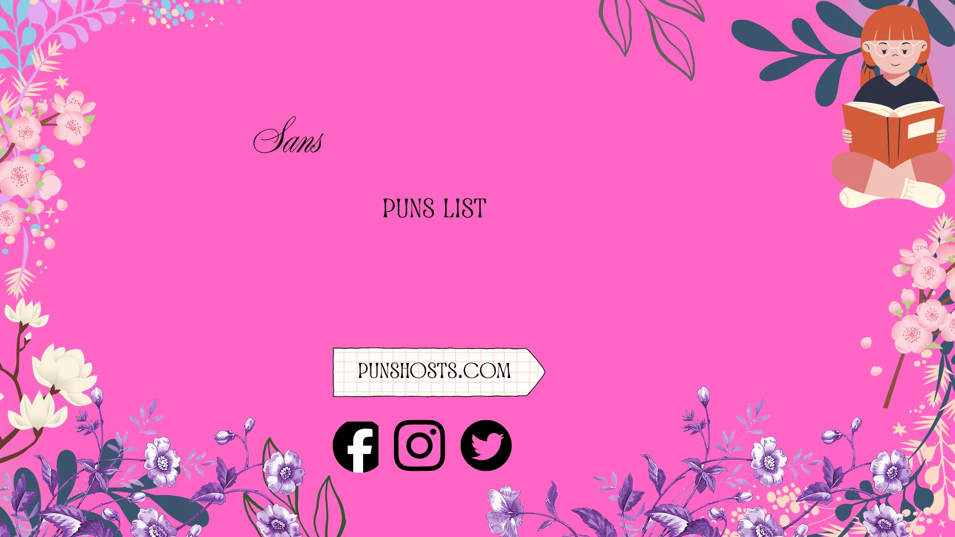 sans puns list